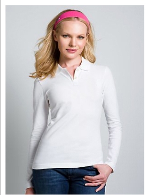 White polo shirts for girl - Click Image to Close